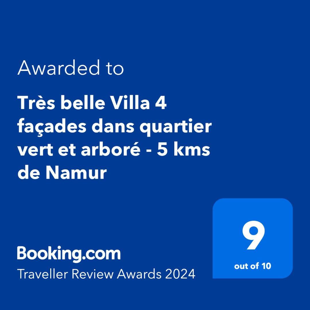 Tres Belle Villa 4 Facades Dans Quartier Vert Et Arbore - 5 Kms De Namen Buitenkant foto