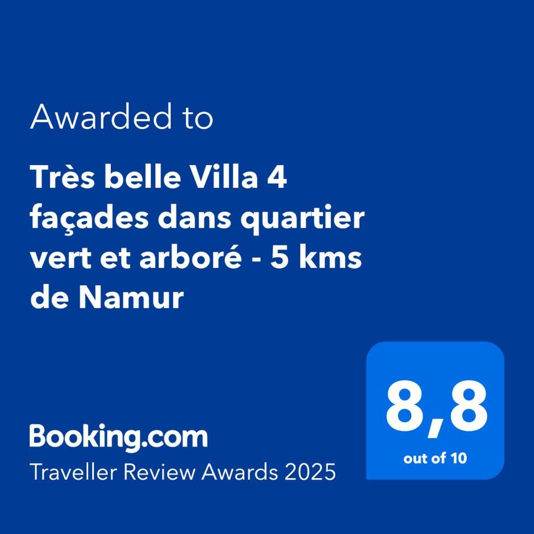 Tres Belle Villa 4 Facades Dans Quartier Vert Et Arbore - 5 Kms De Namen Buitenkant foto